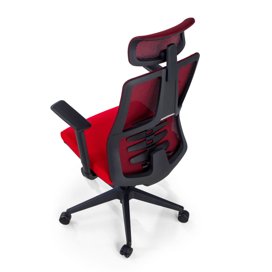 silla ergonomica rojo tekno malla 8