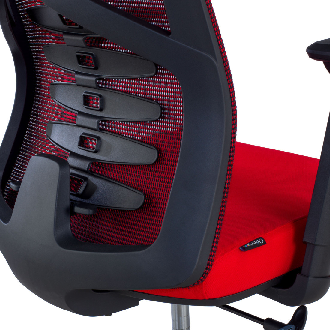 silla ergonomica rojo tekno malla 10