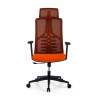 silla ergonomica naranja tekno malla 3