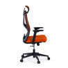 silla ergonomica naranja tekno malla 4