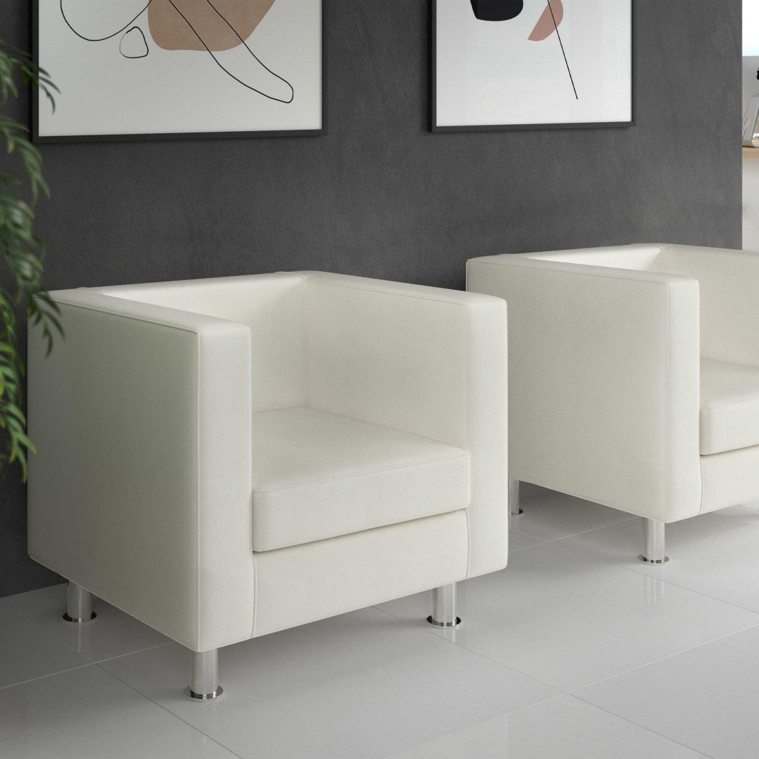 sofa para oficina negro dresden 1 plaza 2