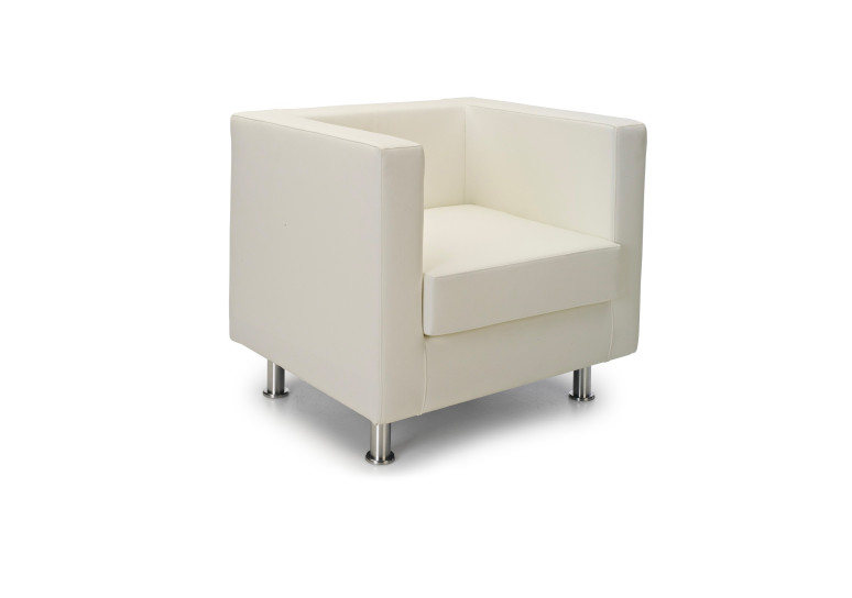Sofa de recepción Dresden 1 plaza - BLANCO