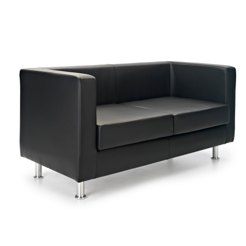 Sofa de recepción Dresden 2 plazas - NEGRO