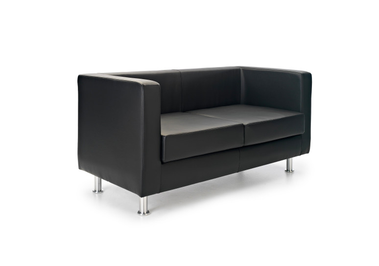 sofa para oficina negro dresden 2 plazas 1