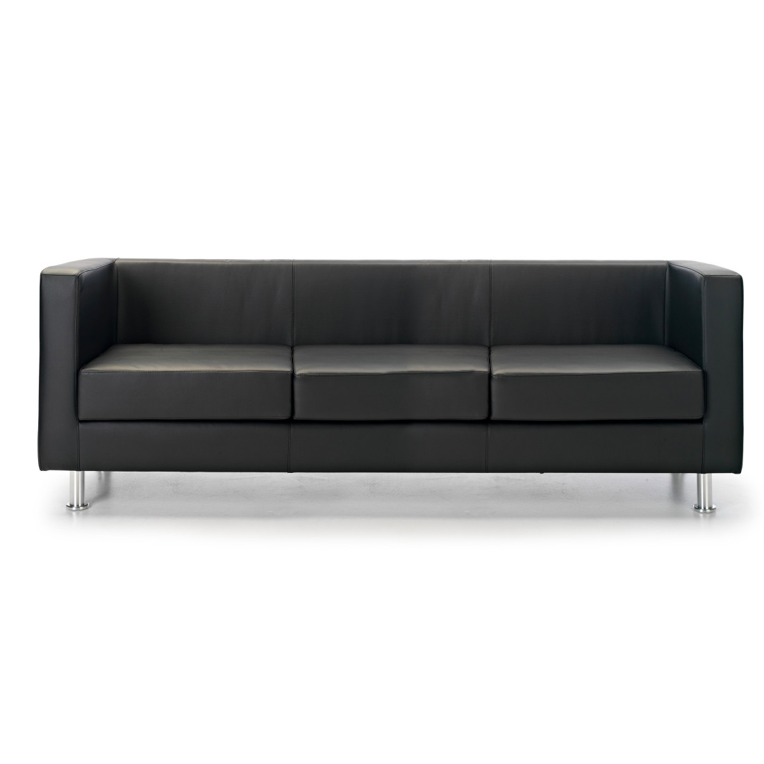 sofa para oficina negro dresden 3 plazas 3