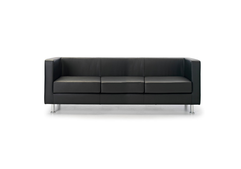 sofa para oficina negro dresden 3 plazas 3