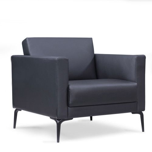 Sofa de recepción Salzburg 1 plaza - NEGRO