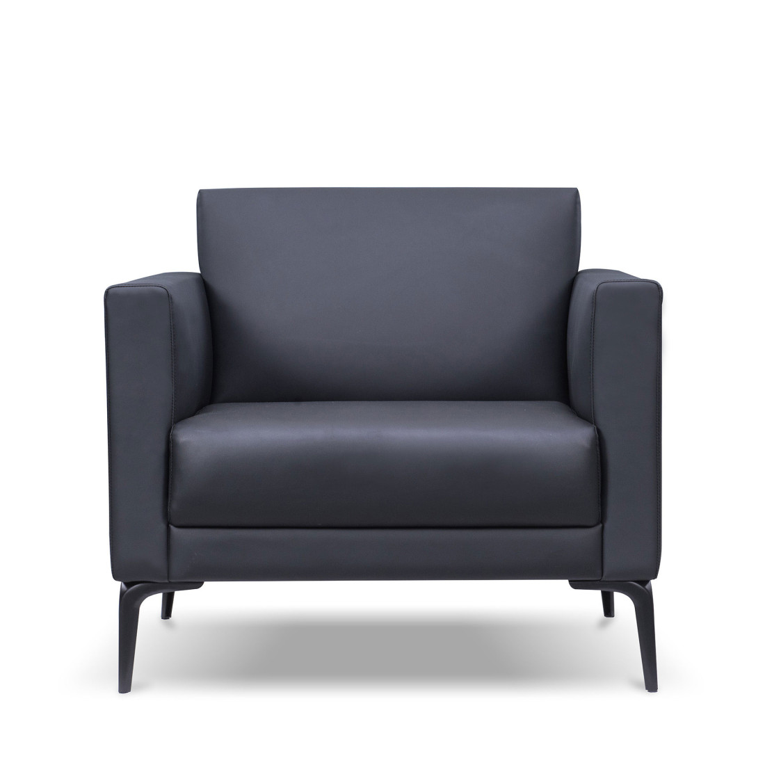 sofa para oficina negro salzburg 1 plaza 6