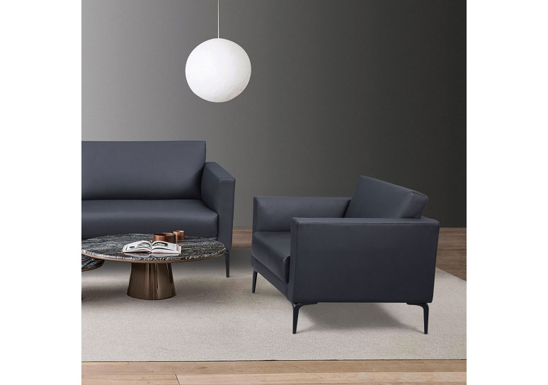 sofa para oficina negro salzburg 1 plaza 2