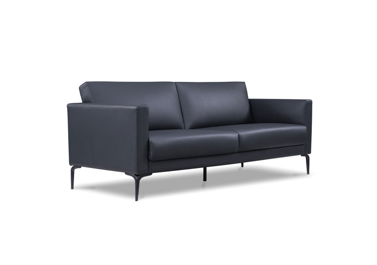 sofa para oficina negro salzburg 3 asientos 1