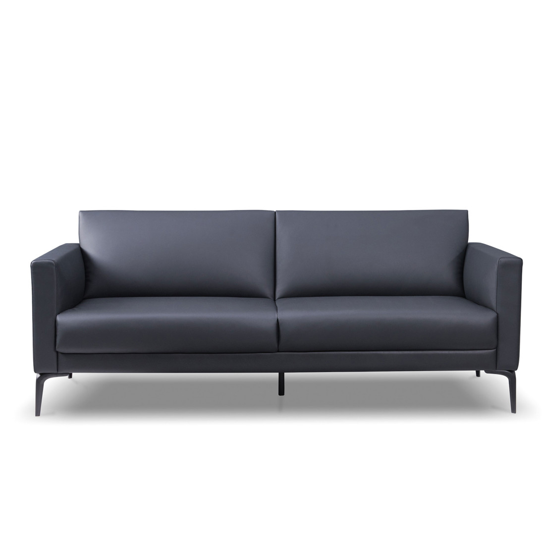 sofa para oficina negro salzburg 3 asientos 3