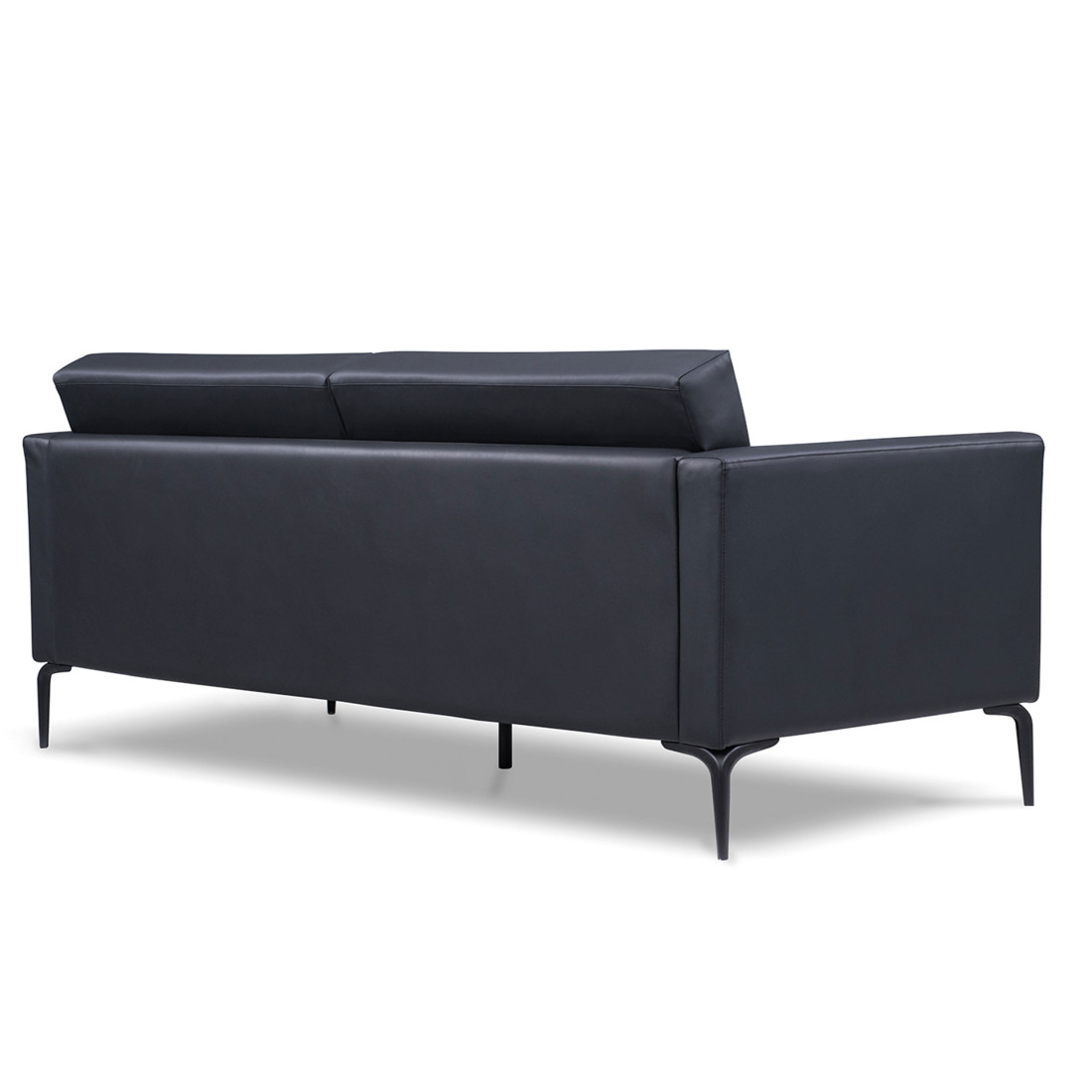 sofa para oficina negro salzburg 3 asientos 5