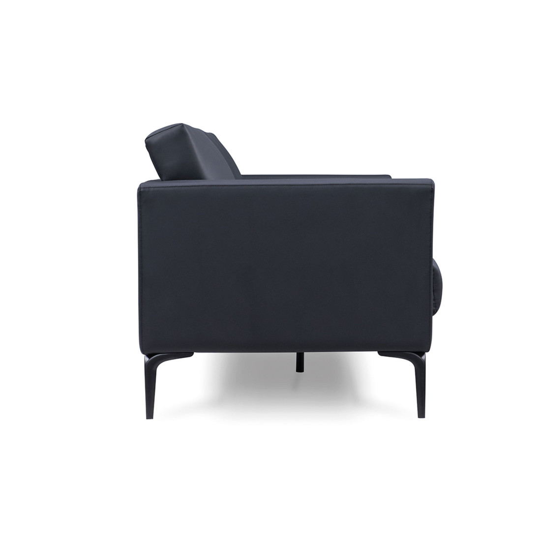 sofa para oficina negro salzburg 3 asientos 6