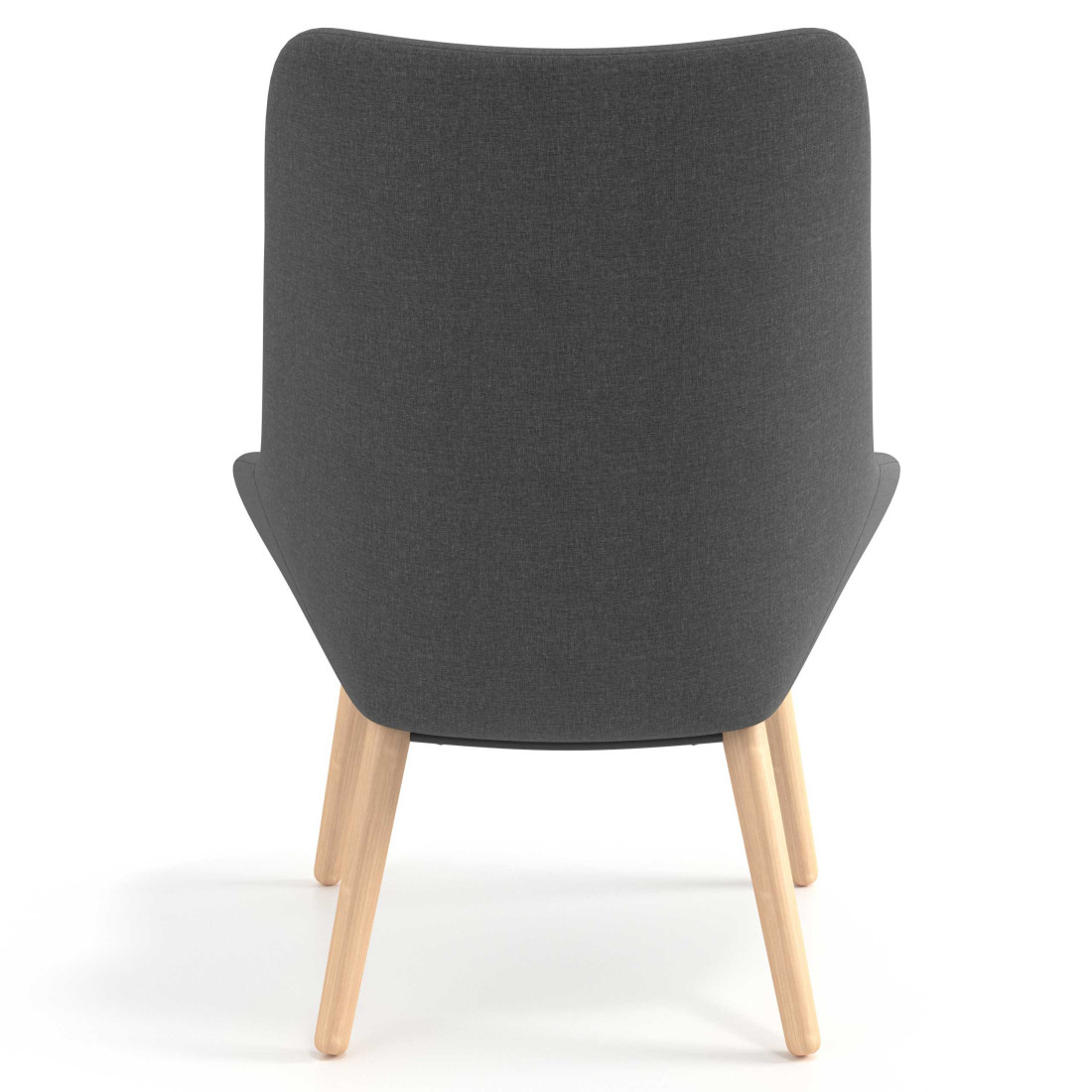 sillon para sala de espera antracita capri 5