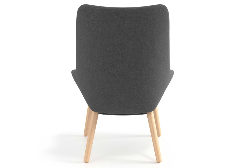 sillon para sala de espera antracita capri 5