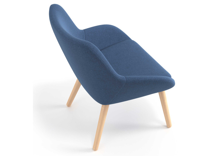 sillon para sala de espera azul capri 5