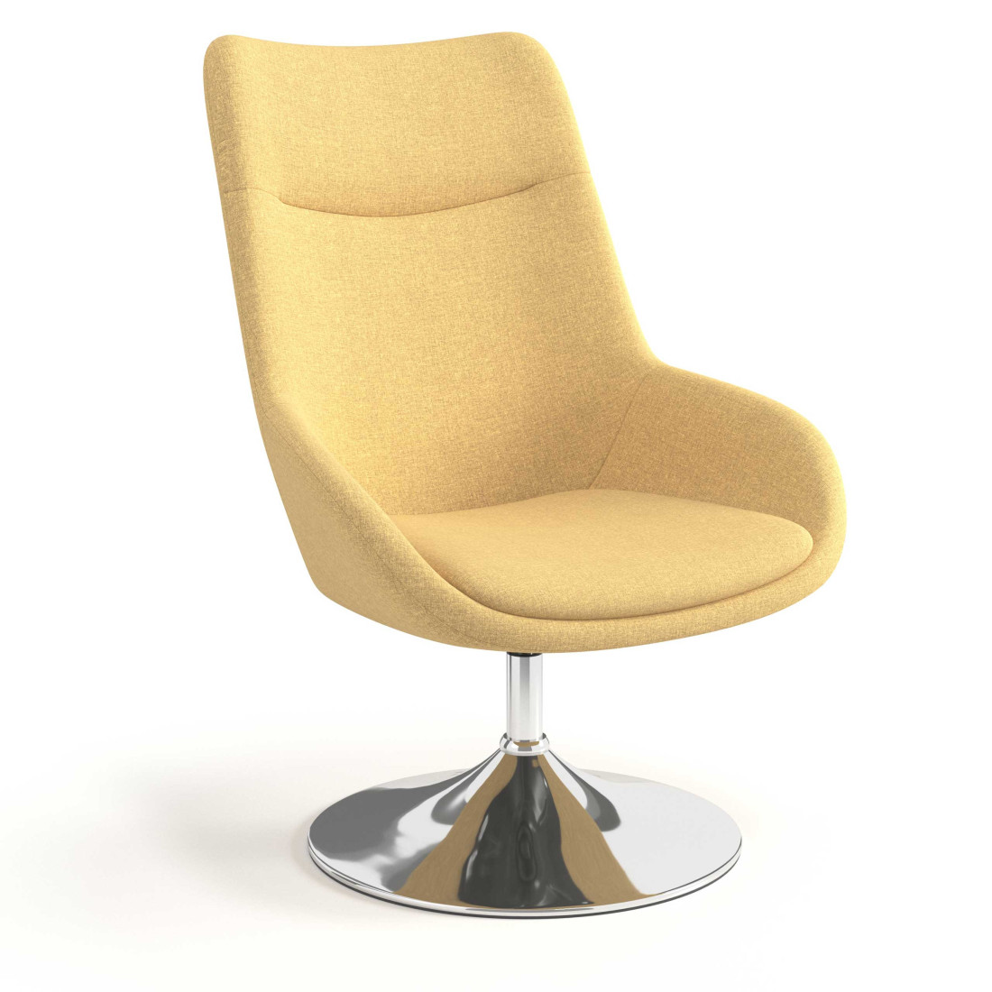 sillon para sala de espera amarillo capri 1