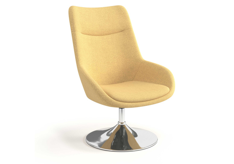 sillon para sala de espera amarillo capri 1