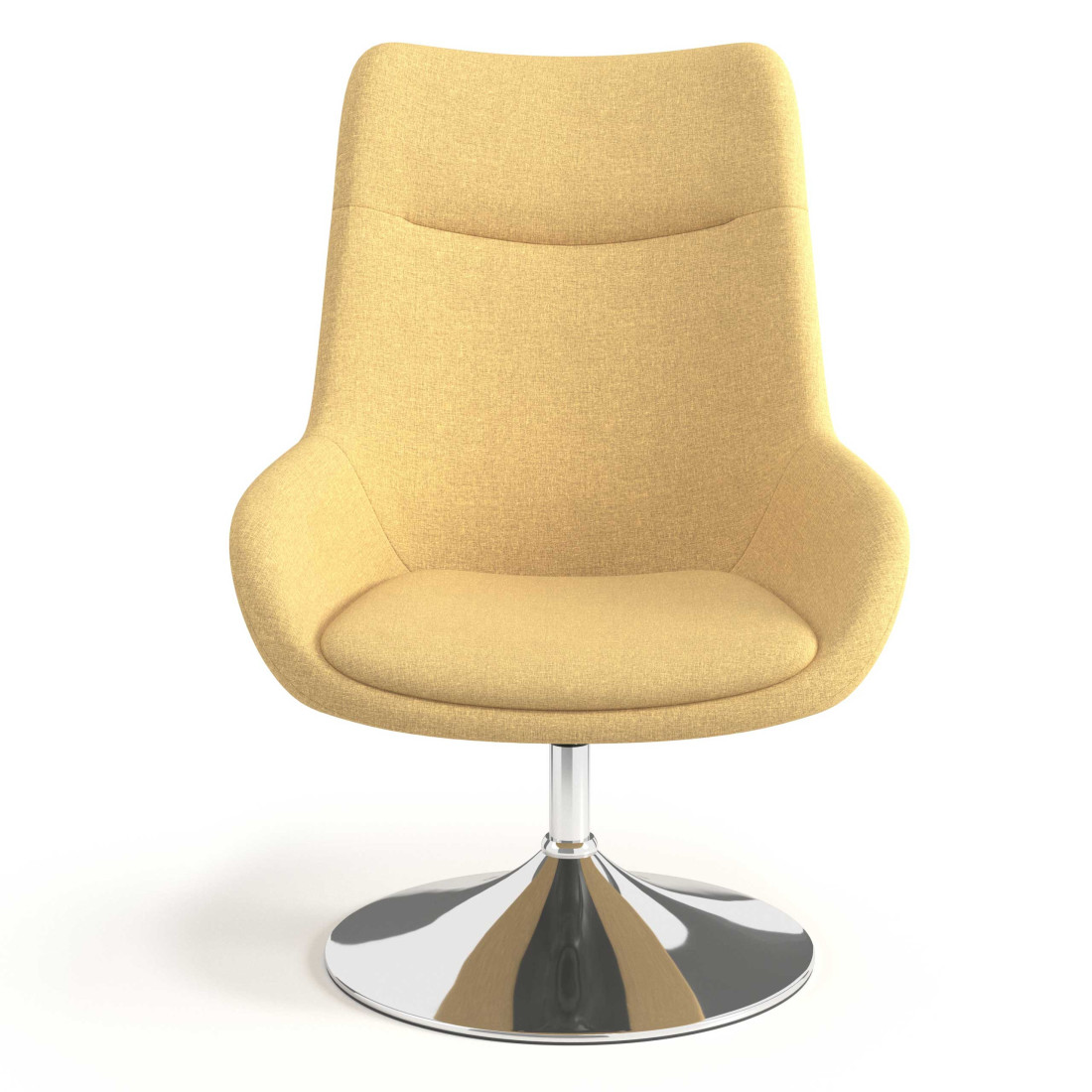 sillon para sala de espera amarillo capri 4
