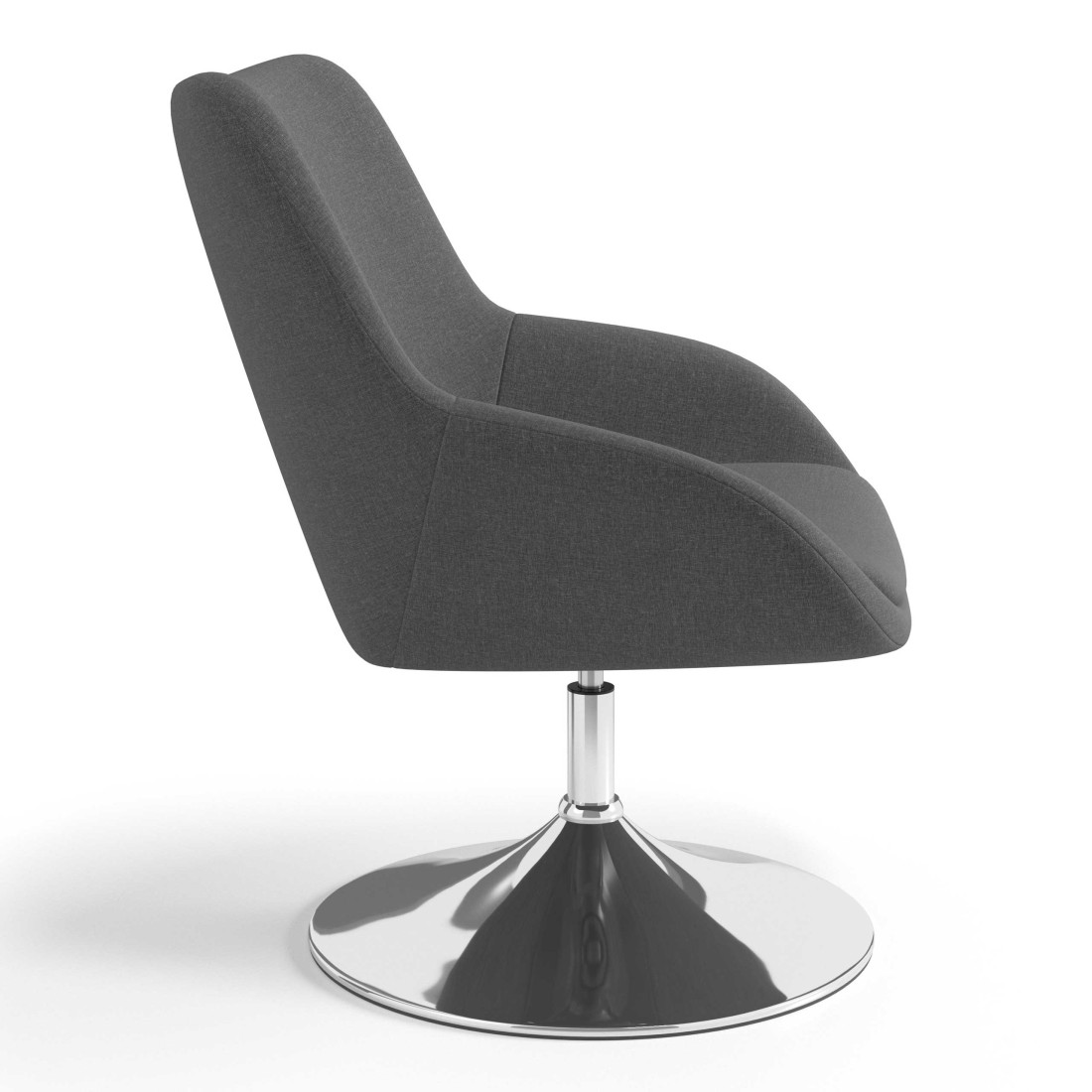 sillon para sala de espera antracita capri 3
