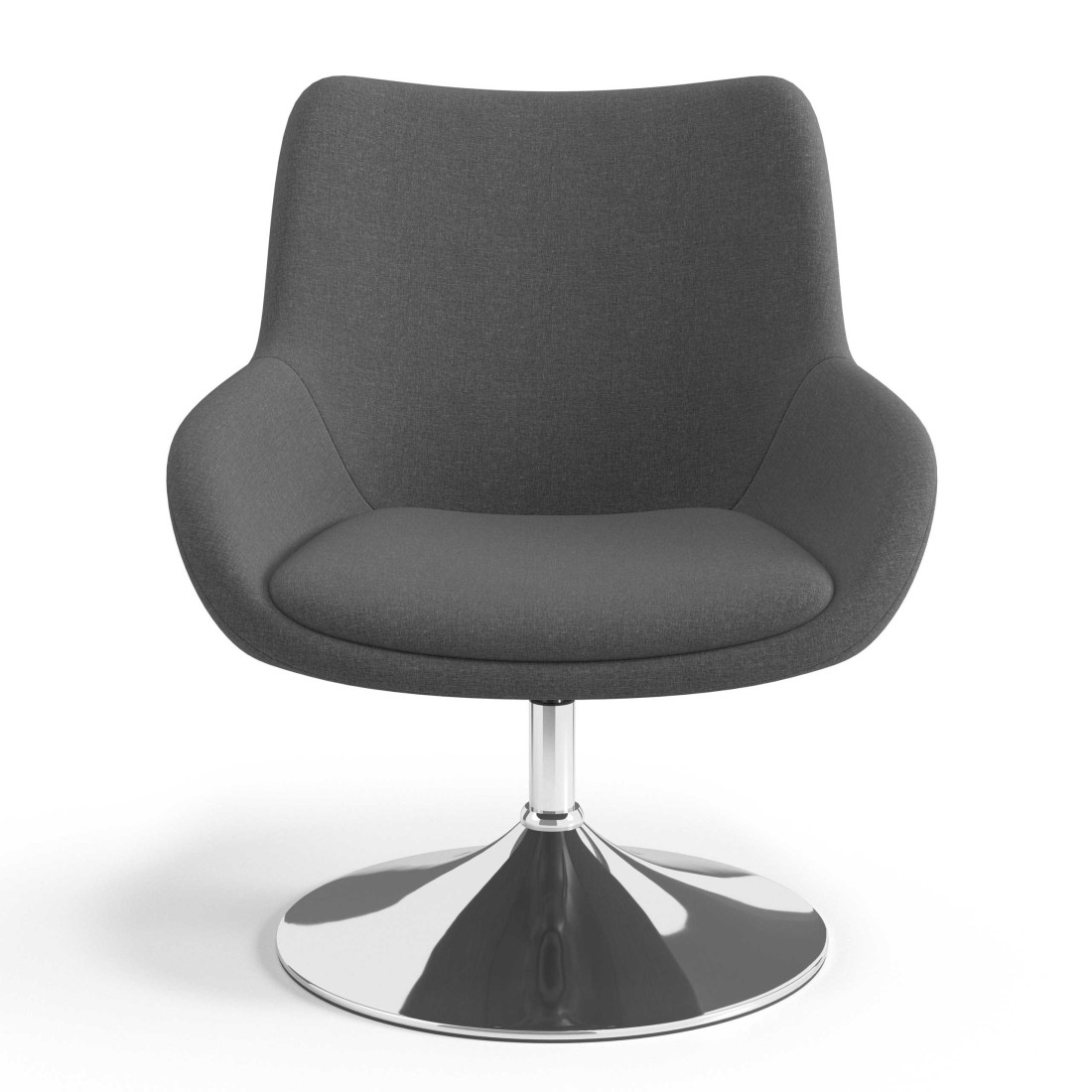 sillon para sala de espera antracita capri 4