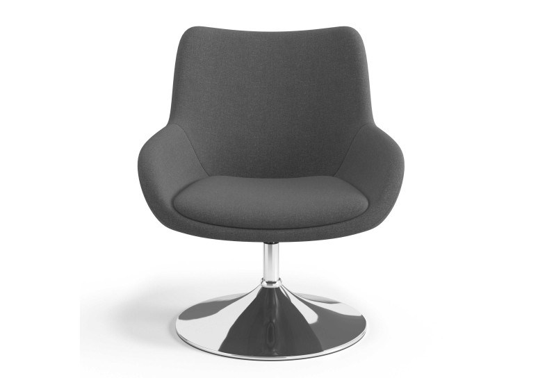 sillon para sala de espera antracita capri 4