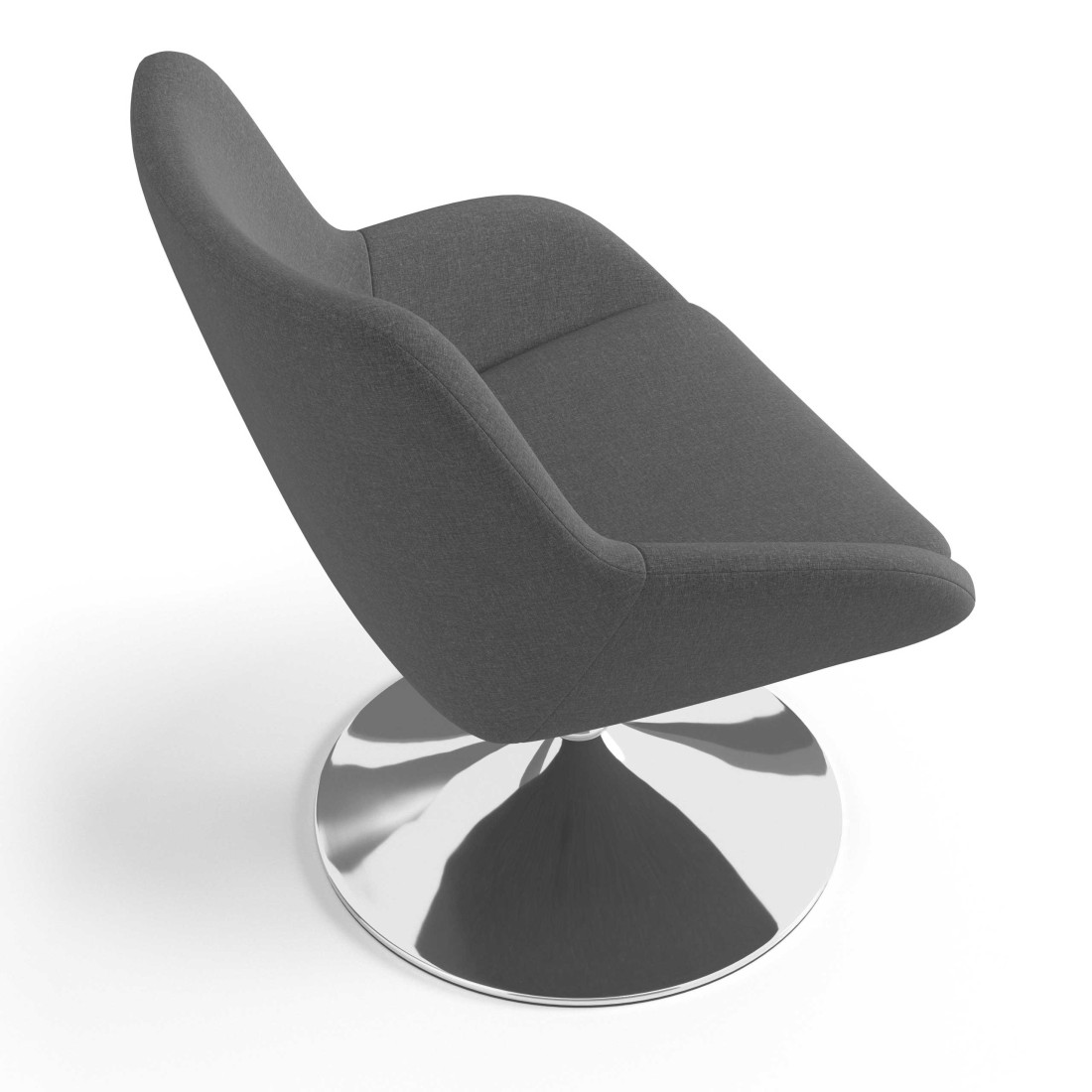 sillon para sala de espera antracita capri 6