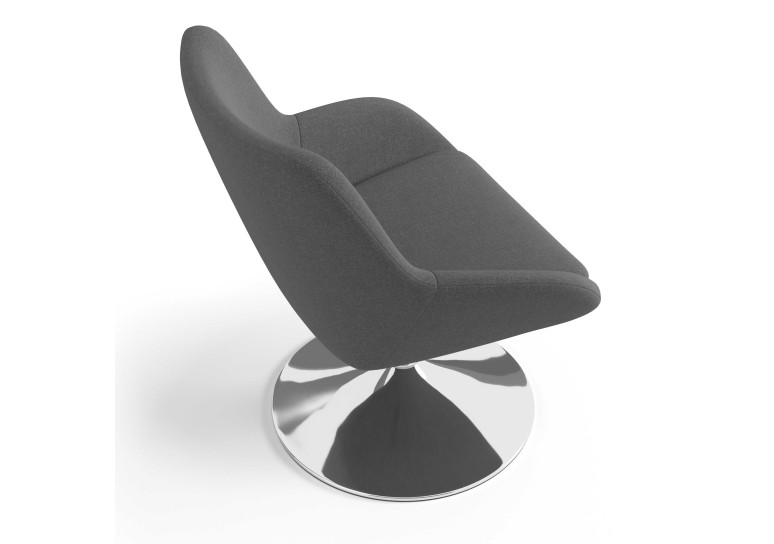 sillon para sala de espera antracita capri 6