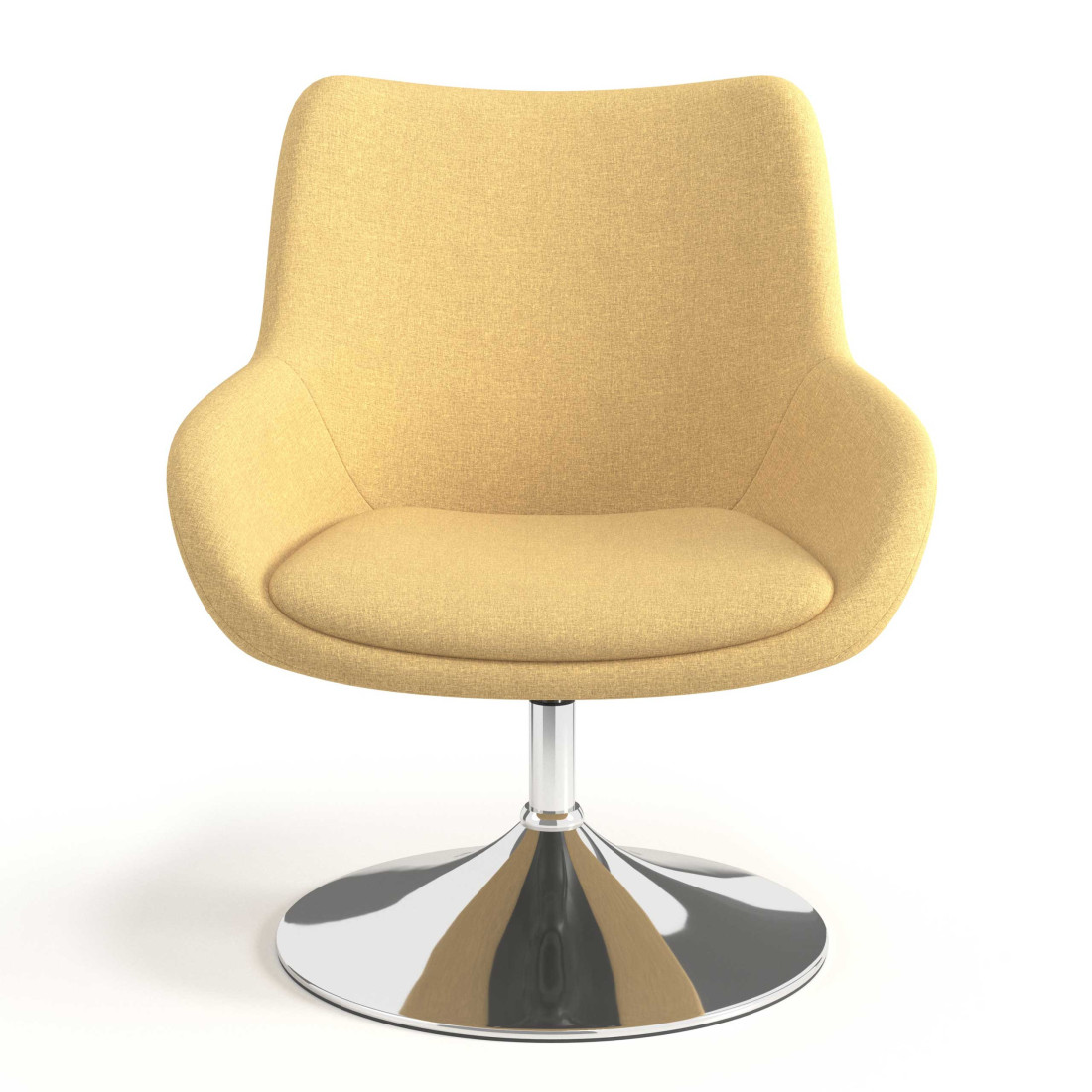 sillon para sala de espera amarillo capri 4