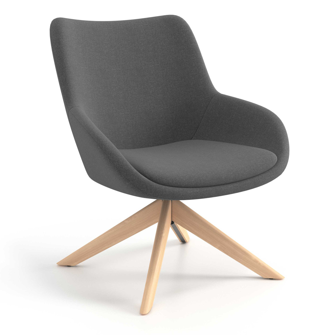 sillon para sala de espera antracita capri 1