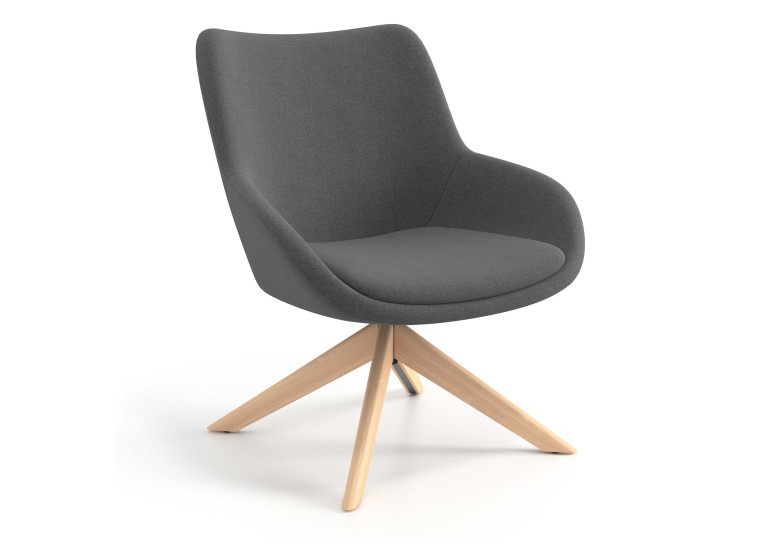 sillon para sala de espera antracita capri 1