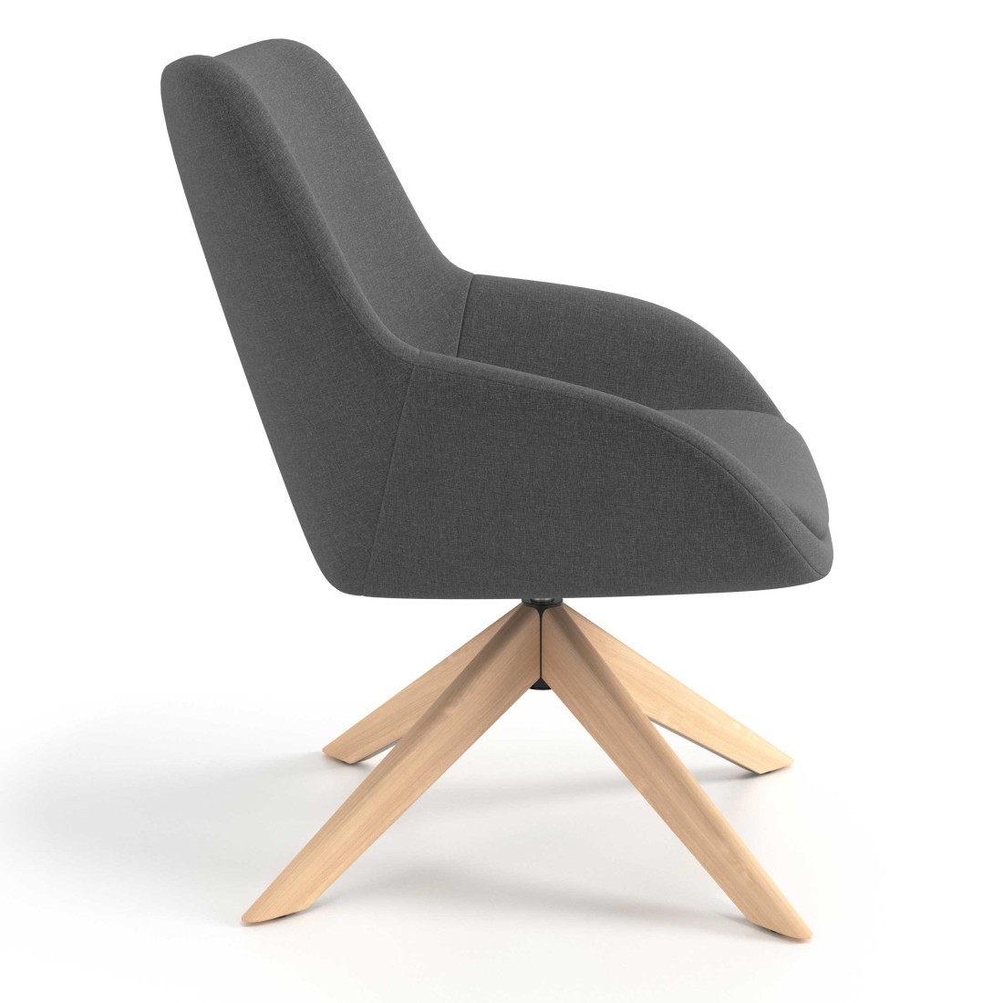 sillon para sala de espera antracita capri 3