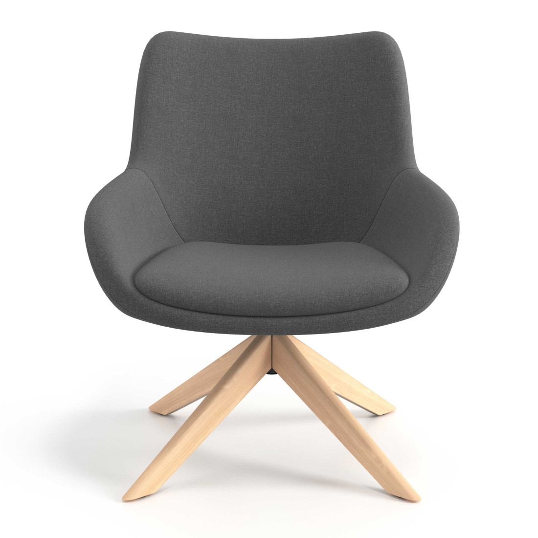 sillon para sala de espera antracita capri 4