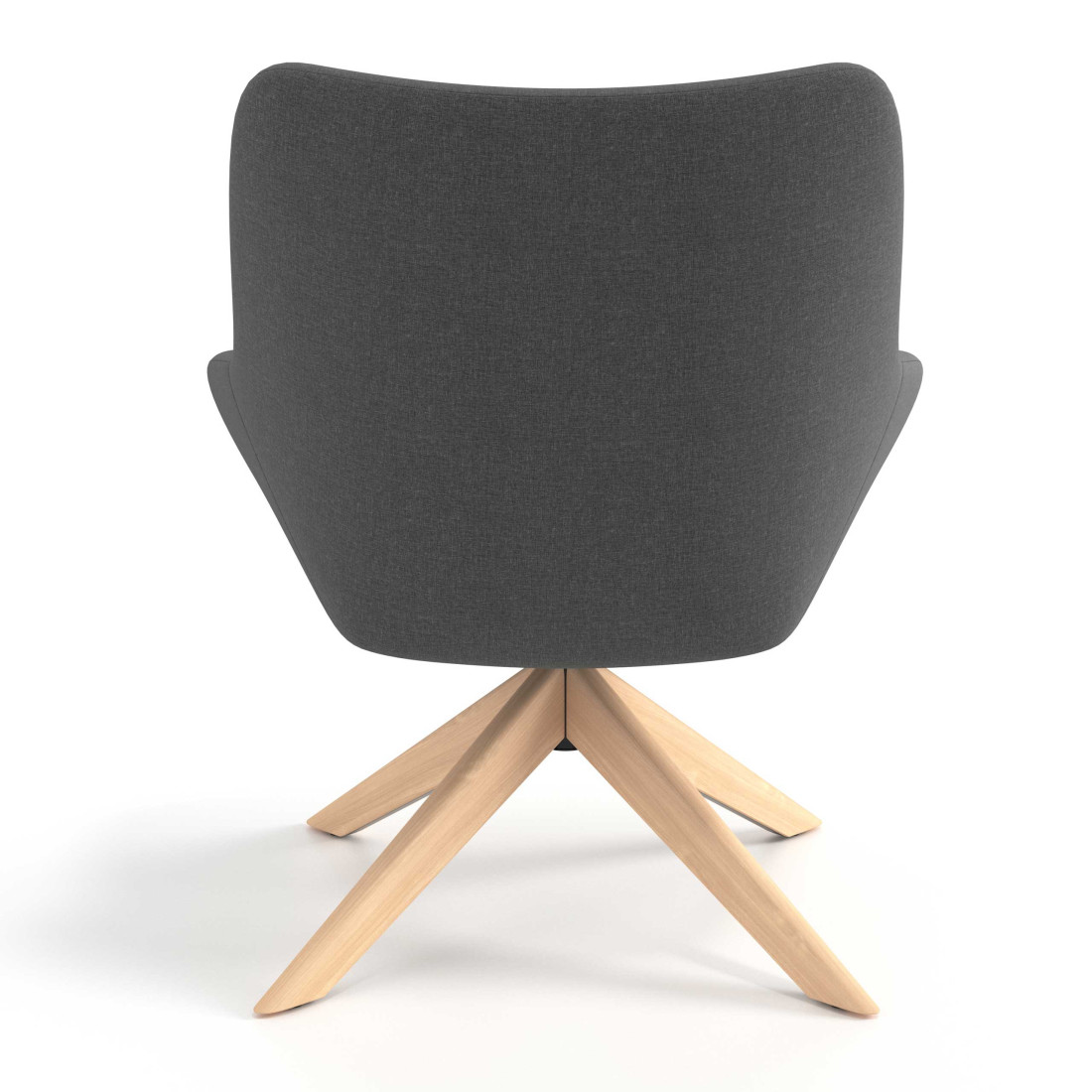 sillon para sala de espera antracita capri 5