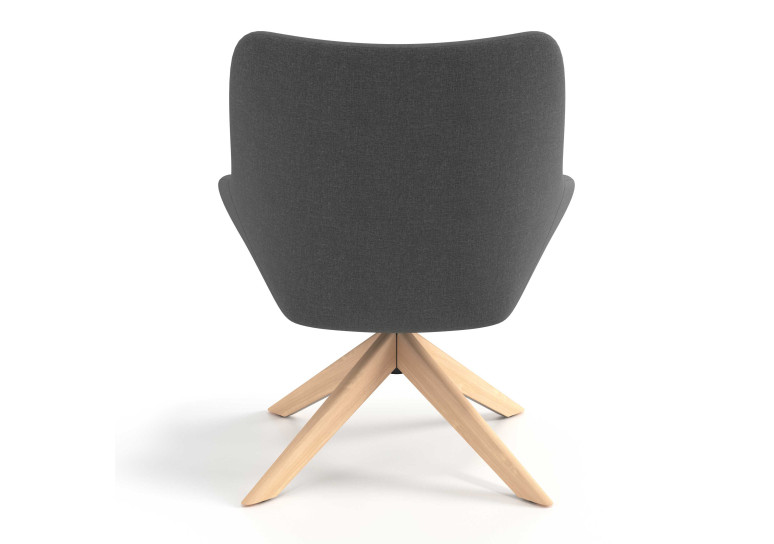 sillon para sala de espera antracita capri 5