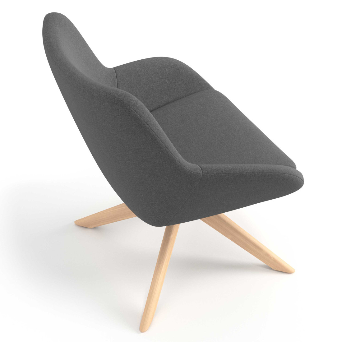 sillon para sala de espera antracita capri 6