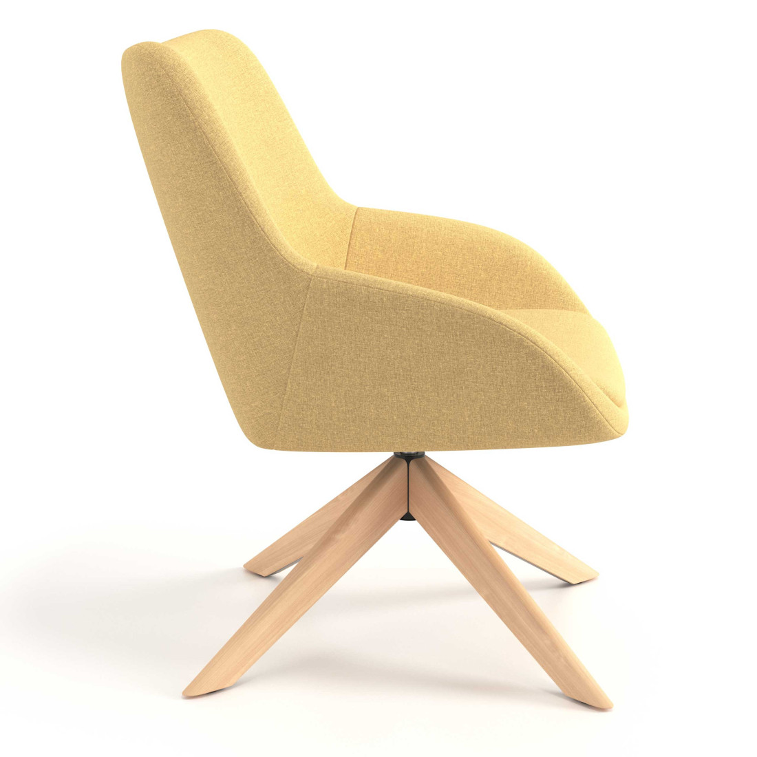 sillon para sala de espera amarillo capri 3