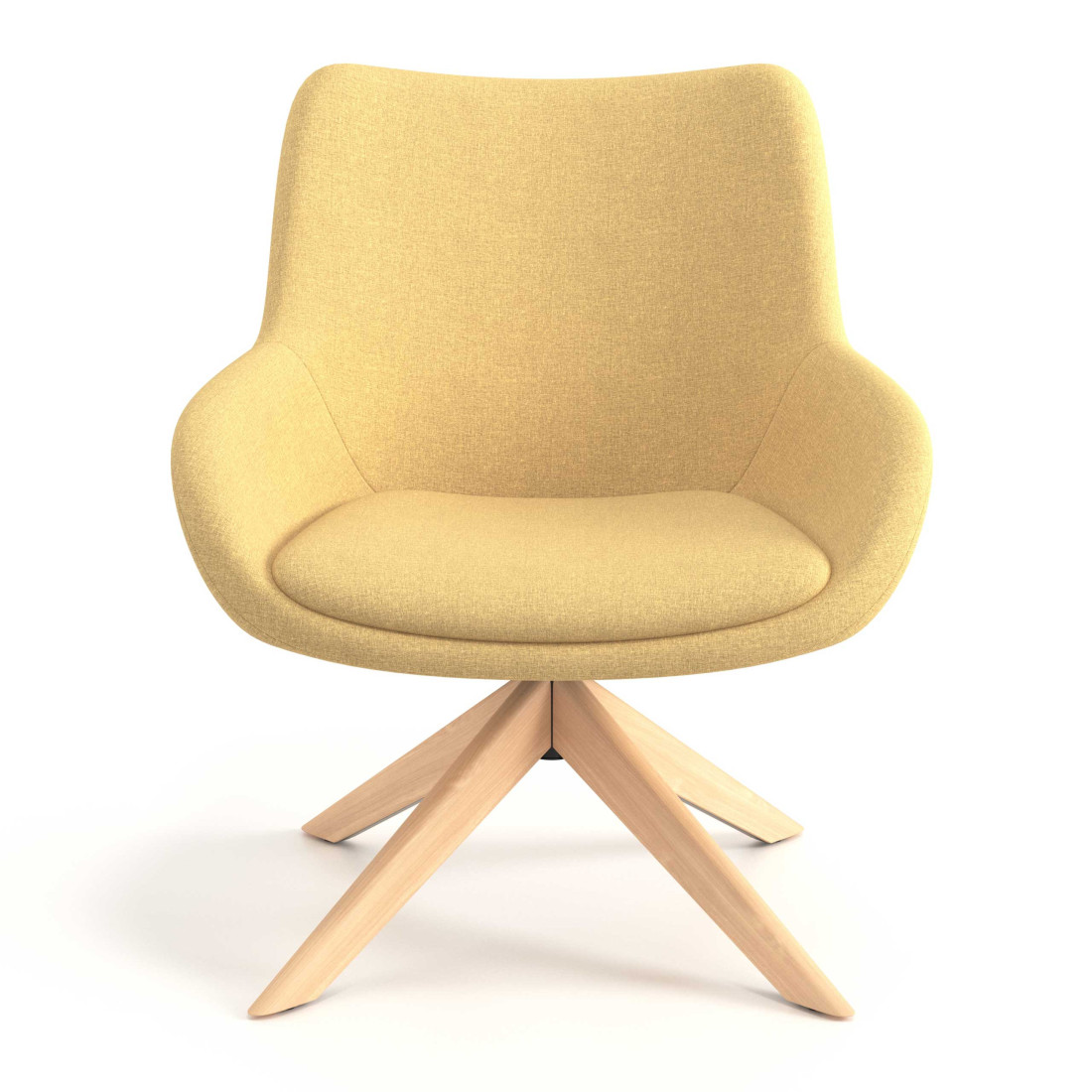 sillon para sala de espera amarillo capri 4