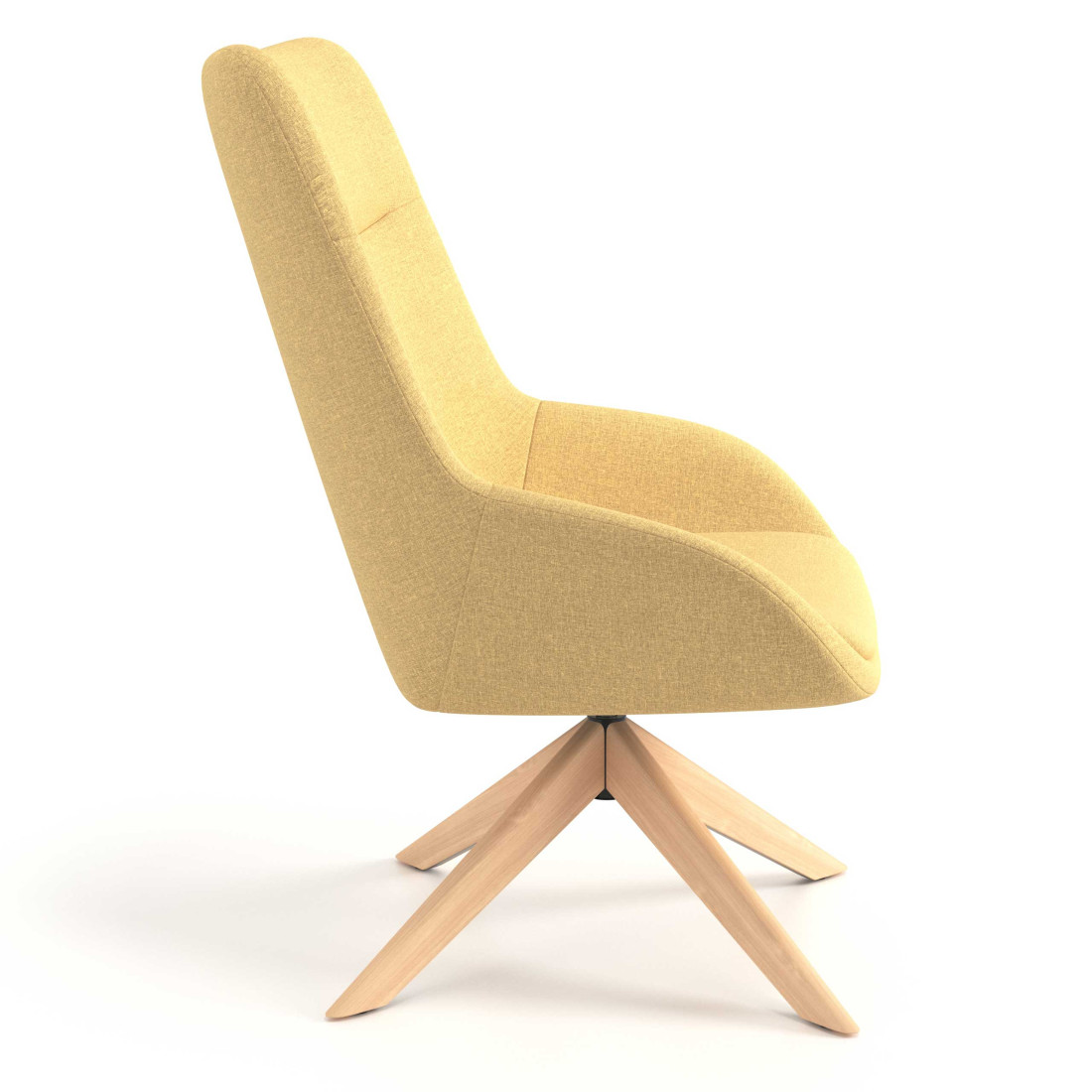 sillon para sala de espera amarillo capri 3