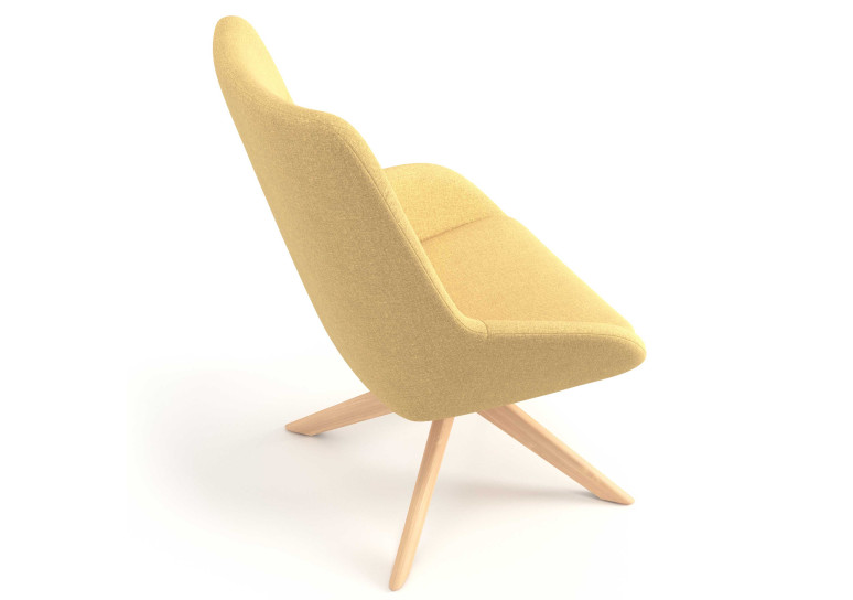 sillon para sala de espera amarillo capri 6