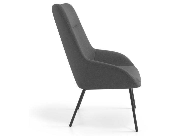 sillon para sala de espera antracita capri 3