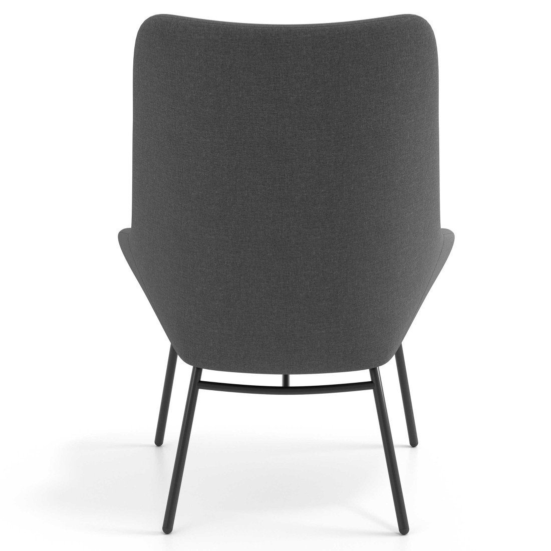 sillon para sala de espera antracita capri 5