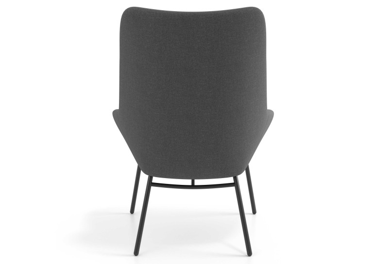 sillon para sala de espera antracita capri 5