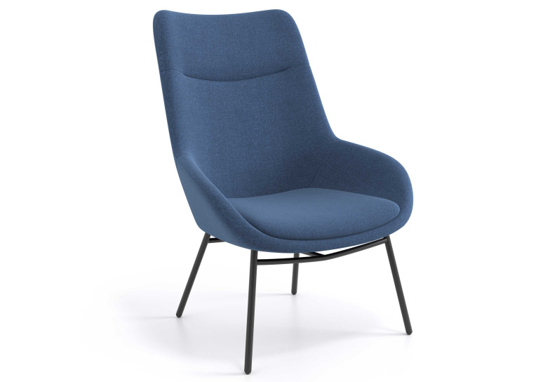 sillon para sala de espera azul capri 1