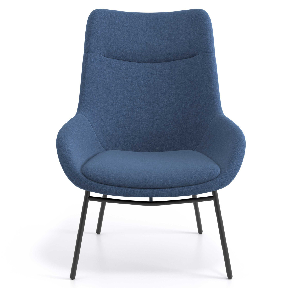 sillon para sala de espera azul capri 4