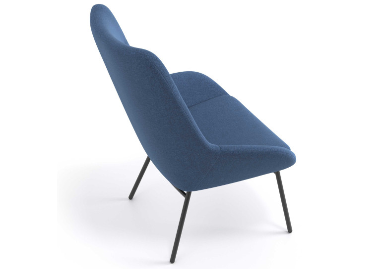 sillon para sala de espera azul capri 6