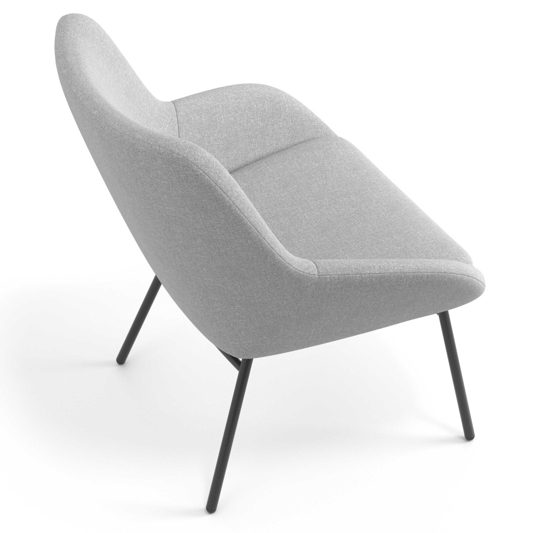 sillon para sala de espera gris capri 6