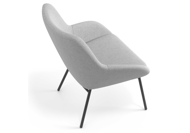 sillon para sala de espera gris capri 6