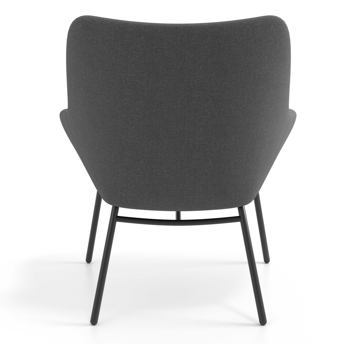 sillon para sala de espera antracita capri 5