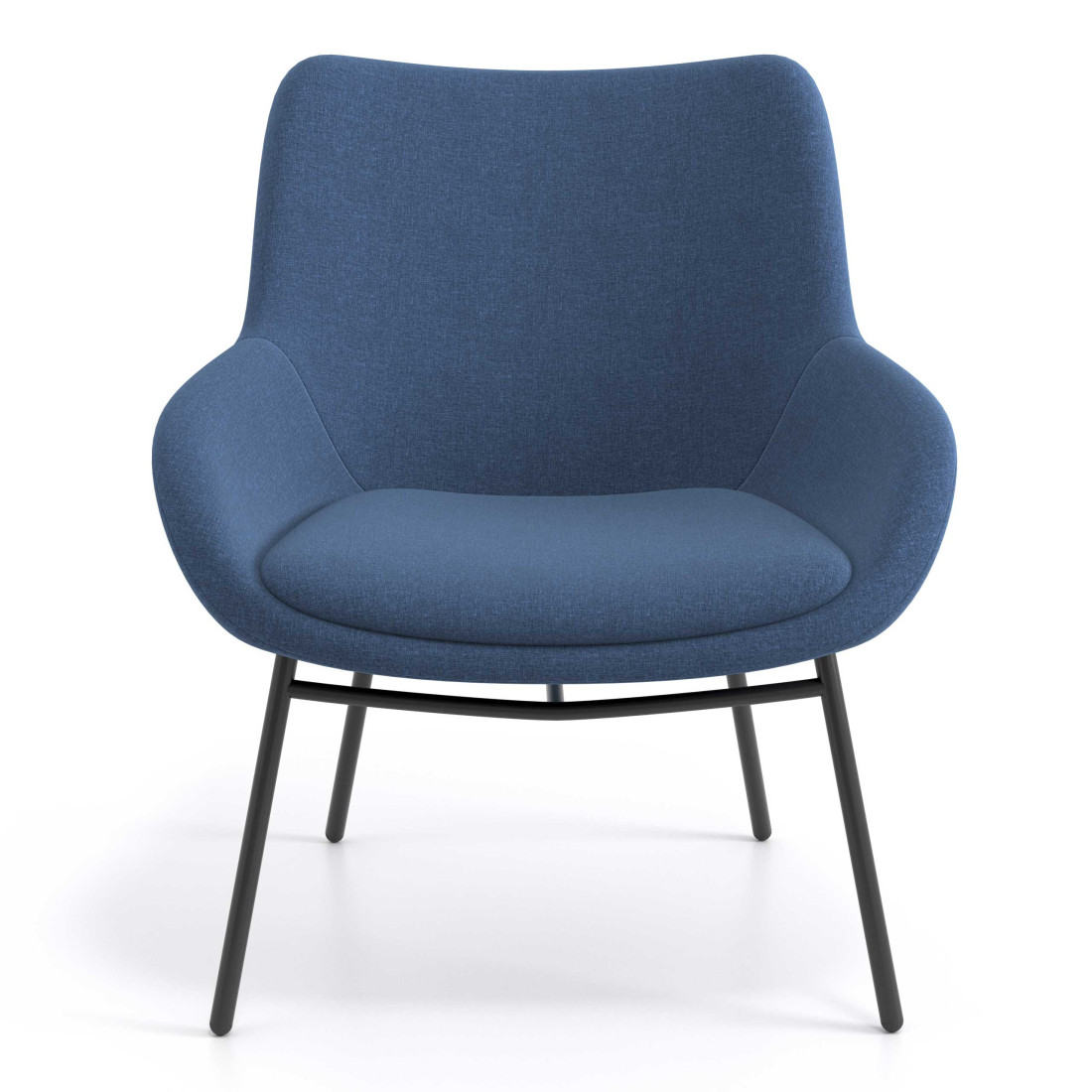 sillon para sala de espera azul capri 4